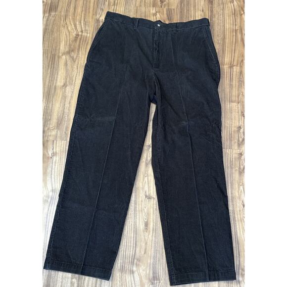 Haggar Go To‎ Corduroy Pants Mens 40x32 Classic Fit Brown Flat Front Waist NEW - Picture 1 of 6